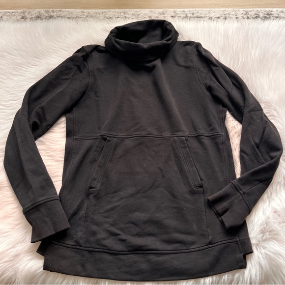Lululemon black pullover cowl neck sweatshirt - Picture 1 of 3